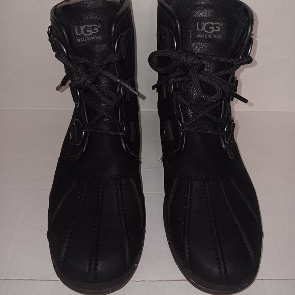 UGG CECILE WATERPROOF DUCK BOOTS - Picture 1 of 8